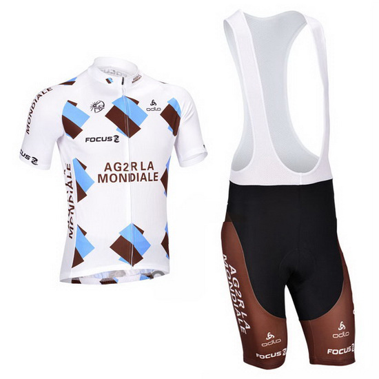 2013 Maillot Ag2r Tirantes Mangas Cortas